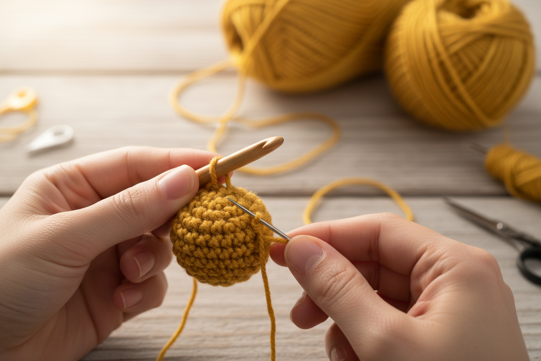 How to Use the Short Needle Plus Needle Trick in Crochet 🧶✨