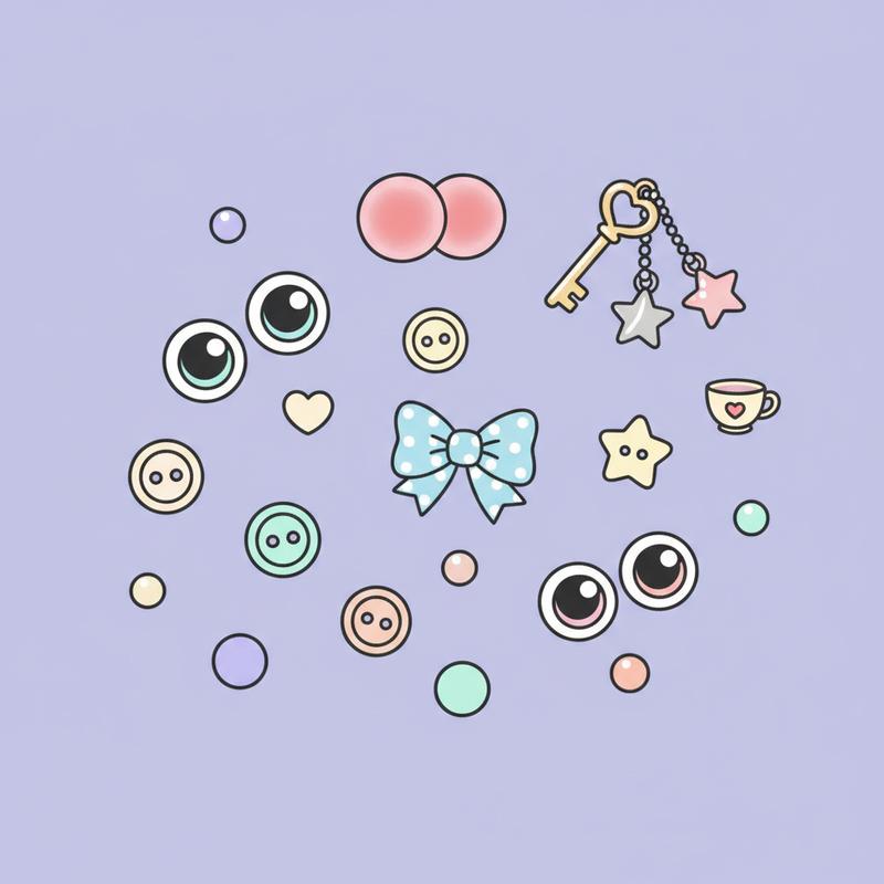 Doll Accessories Illustration