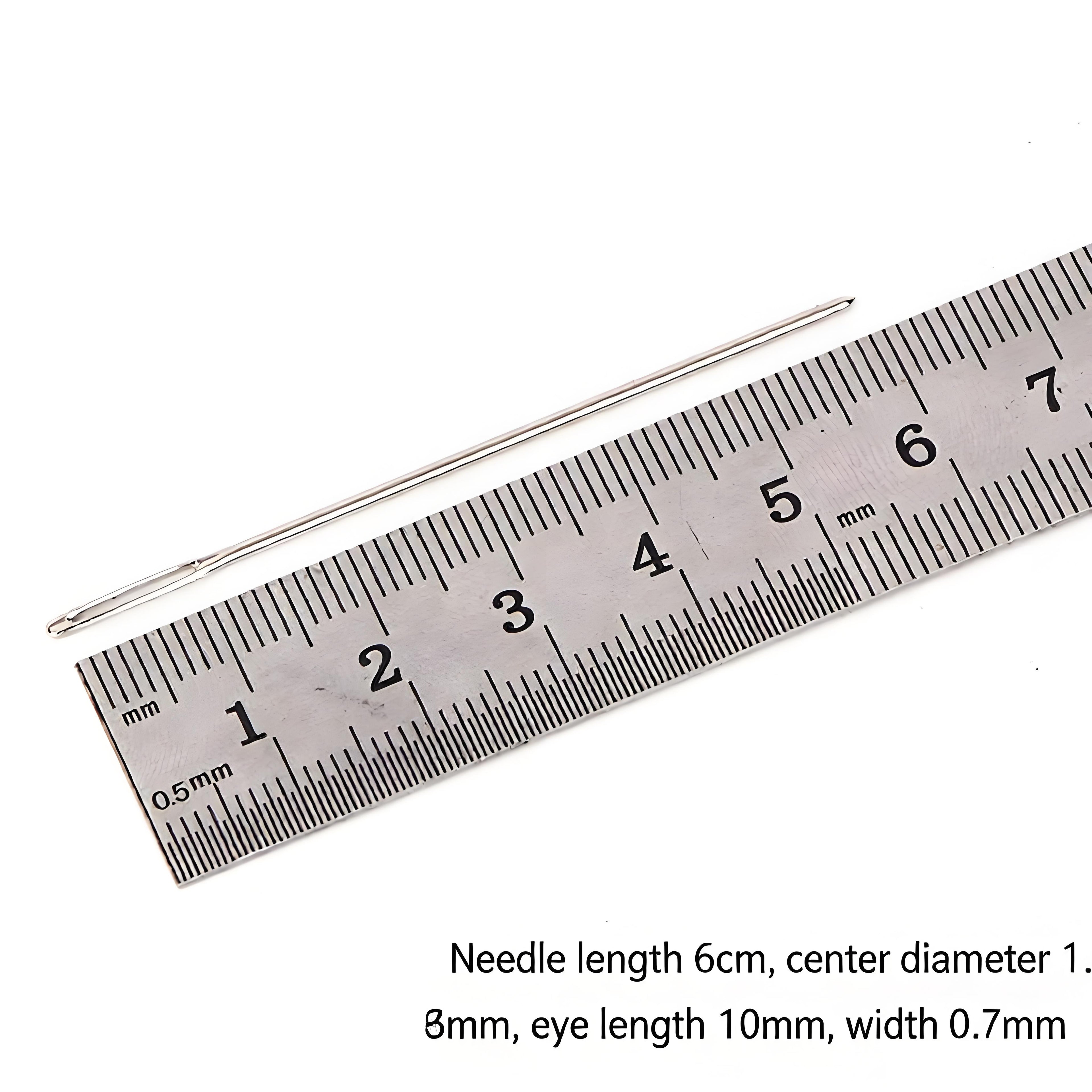 Stainless Steel Blunt Tapestry Needles | Large Eye Sewing Needles for Wool, Yarn & Leather – 4 Sizes | Joyclub