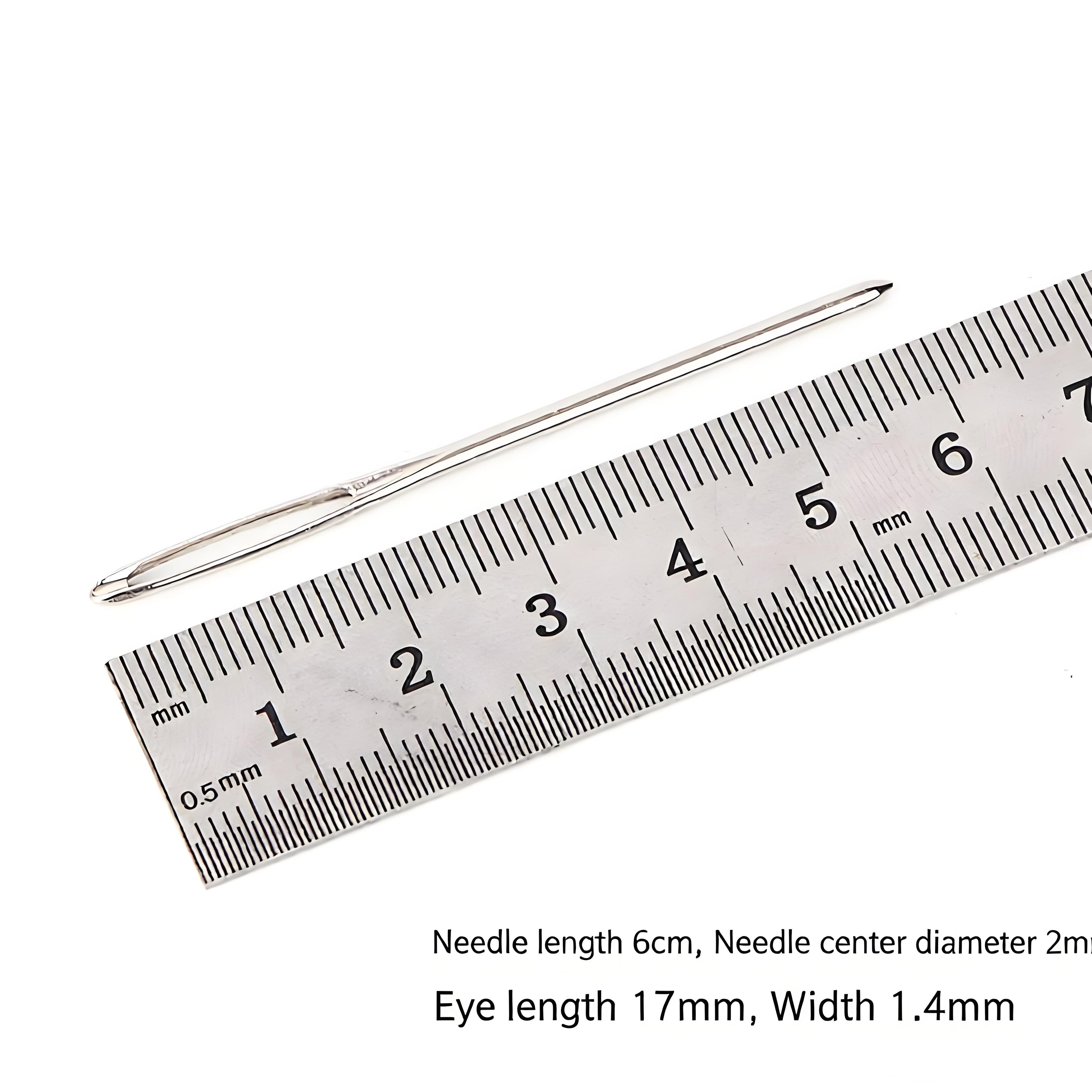 Stainless Steel Blunt Tapestry Needles | Large Eye Sewing Needles for Wool, Yarn & Leather – 4 Sizes | Joyclub