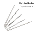Stainless Steel Blunt Tapestry Needles | Large Eye Sewing Needles for Wool, Yarn & Leather – 4 Sizes | Joyclub