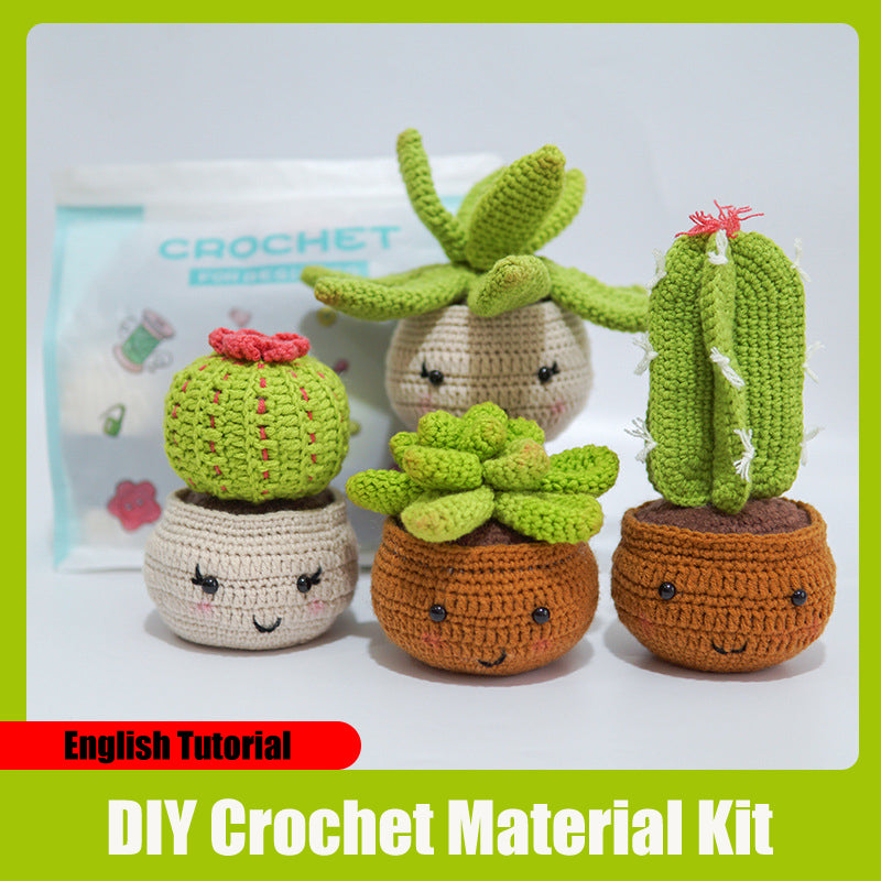 DIY Crochet Material Kit | Amigurumi Animals, Plants & Dolls – 17 Styles with English Tutorial