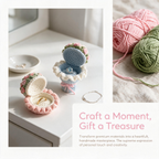 Mini Bouquet Ring Box Crochet Kit | Handmade DIY Material Kit for Proposal & Gifts