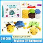 Turtle Honey Crochet Kit | Make 2 Adorable Turtles | Beginner DIY Amigurumi with English Tutorial