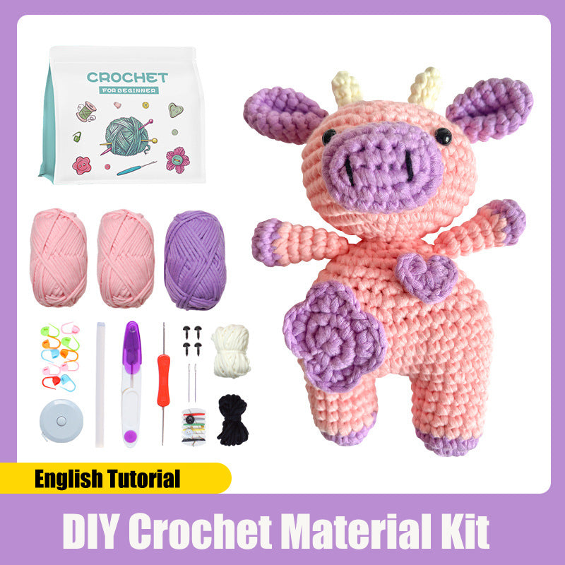 DIY Crochet Material Kit | Amigurumi Animals, Plants & Dolls – 17 Styles with English Tutorial