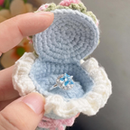 Mini Bouquet Ring Box Crochet Kit | Handmade DIY Material Kit for Proposal & Gifts
