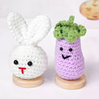 Solid Pine Wood Doll Stand Base | Wool Felt Bottom Support for Crochet Dolls & Figurines – 6 Sizes | Joyclub