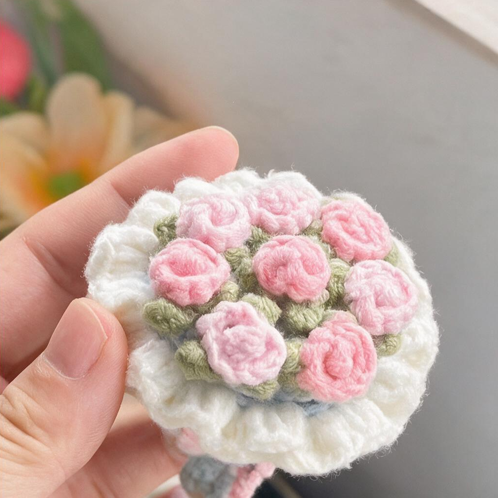 Mini Bouquet Ring Box Crochet Kit | Handmade DIY Material Kit for Proposal & Gifts