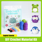 DIY Crochet Material Kit | Amigurumi Animals, Plants & Dolls – 17 Styles with English Tutorial