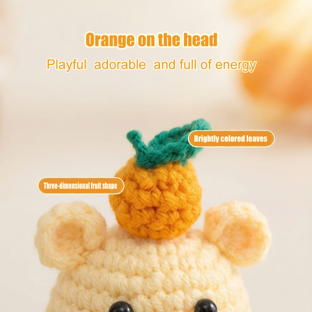 Handmade Crochet Capybara Pendant | Cute Yarn Knit Keychain & Bag Charm – Lulu Doll Gift