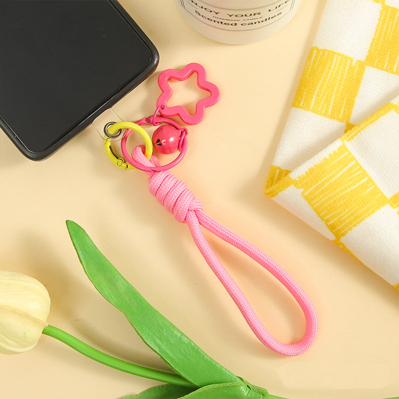 Colorful Star Bell Phone Lanyard | Sporty Pentagram Charm Wrist Strap for Bags, Dolls & Phone Cases | Joyclub