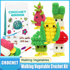 Walking Vegetable Crochet Kit | Beginner DIY Amigurumi with English Tutorial Video