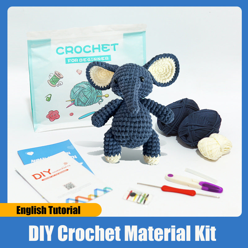 DIY Crochet Material Kit | Amigurumi Animals, Plants & Dolls – 17 Styles with English Tutorial