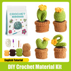 DIY Crochet Material Kit | Amigurumi Animals, Plants & Dolls – 17 Styles with English Tutorial