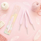 Jinlan Lan Yu Series Crochet Hook Set – Lightweight Ergonomic Needles for Beginners & DIY Crafters