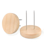 Solid Pine Wood Doll Stand Base | Wool Felt Bottom Support for Crochet Dolls & Figurines – 6 Sizes | Joyclub