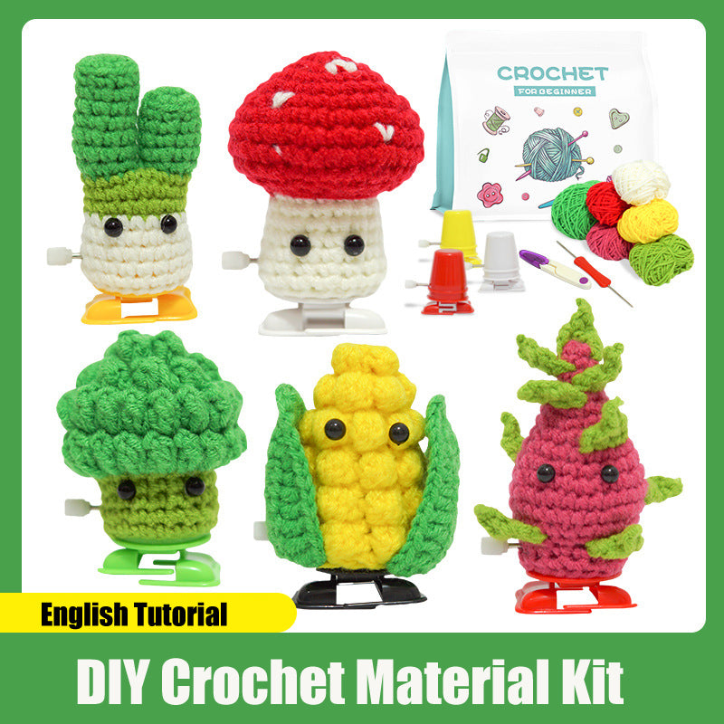 DIY Crochet Material Kit | Amigurumi Animals, Plants & Dolls – 17 Styles with English Tutorial