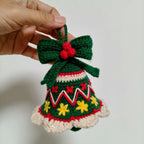 Christmas Bell Crochet Kit | DIY Yarn Ornament Making Set – Handmade Holiday Gift