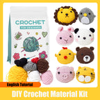 DIY Crochet Material Kit | Amigurumi Animals, Plants & Dolls – 17 Styles with English Tutorial