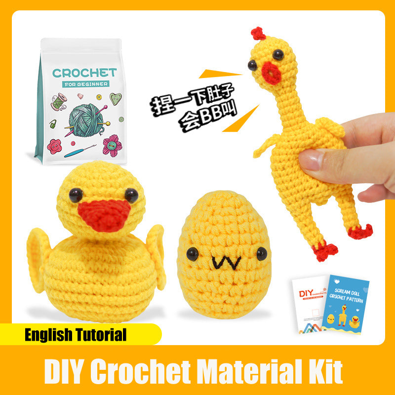 DIY Crochet Material Kit | Amigurumi Animals, Plants & Dolls – 17 Styles with English Tutorial