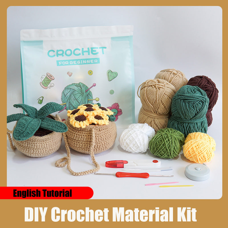 DIY Crochet Material Kit | Amigurumi Animals, Plants & Dolls – 17 Styles with English Tutorial
