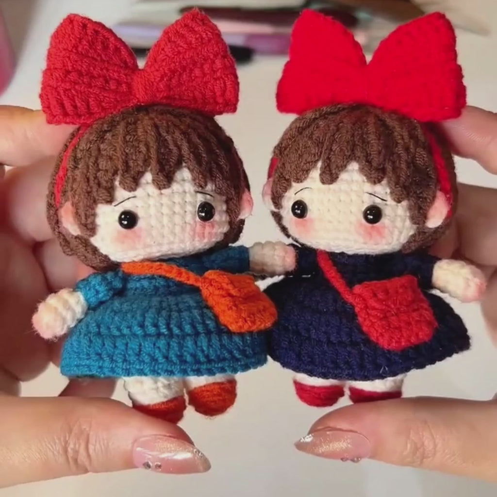 Kiki's Delivery Service Q-Version Crochet Doll Kit | DIY Amigurumi Material Set – Joyclub
